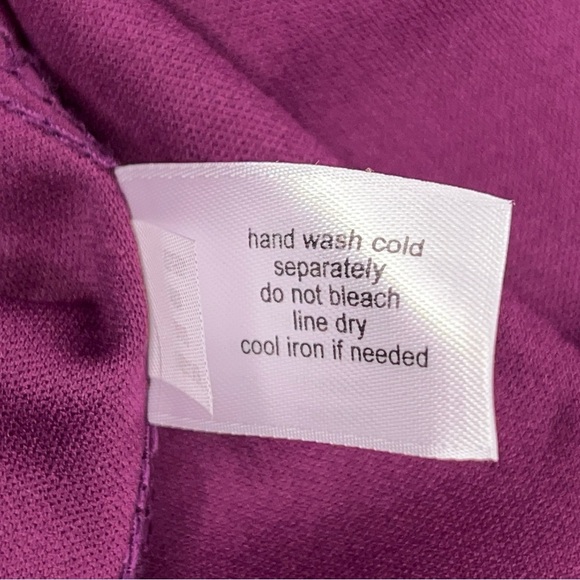 Size 22/24 Lane Bryant Purple Fuchsia Dress Lined Event Bell Sleeve Party Plus - Picture 15 of 16